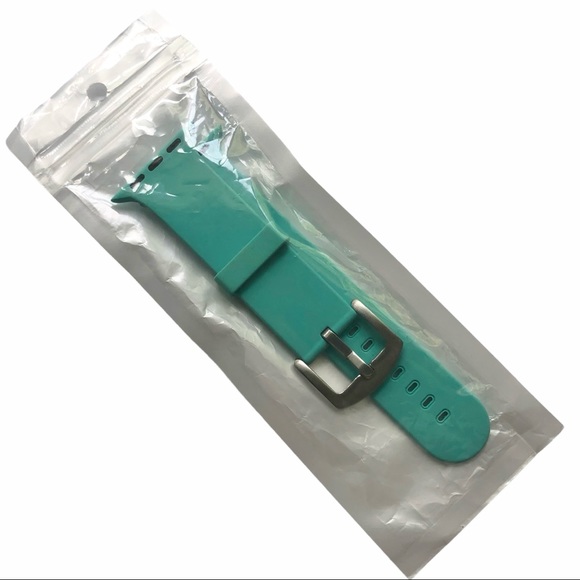 5/$20 NEW Mint Green Silicone Band Buckle Apple Watch 38/40/41mm S/M - Picture 8 of 9